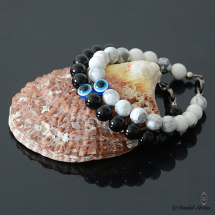 Couples matching bracelets Couples jewelry Evil Eye bracelets Couple bracelets Valentine's gift for couple Anniversary Gift for Him & Her