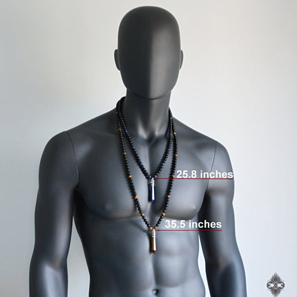 Examples of Lengths for handmade long beaded necklace