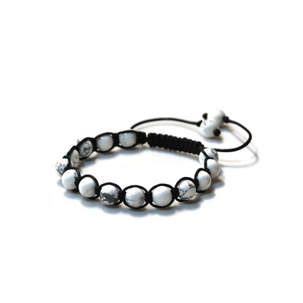 Beaded Bracelet for Men - Mens Bracelet - Beaded Bracelet - Healing Crystal Jewelry - Calming Bracelet - White Howlite Bracelet Gift for Him